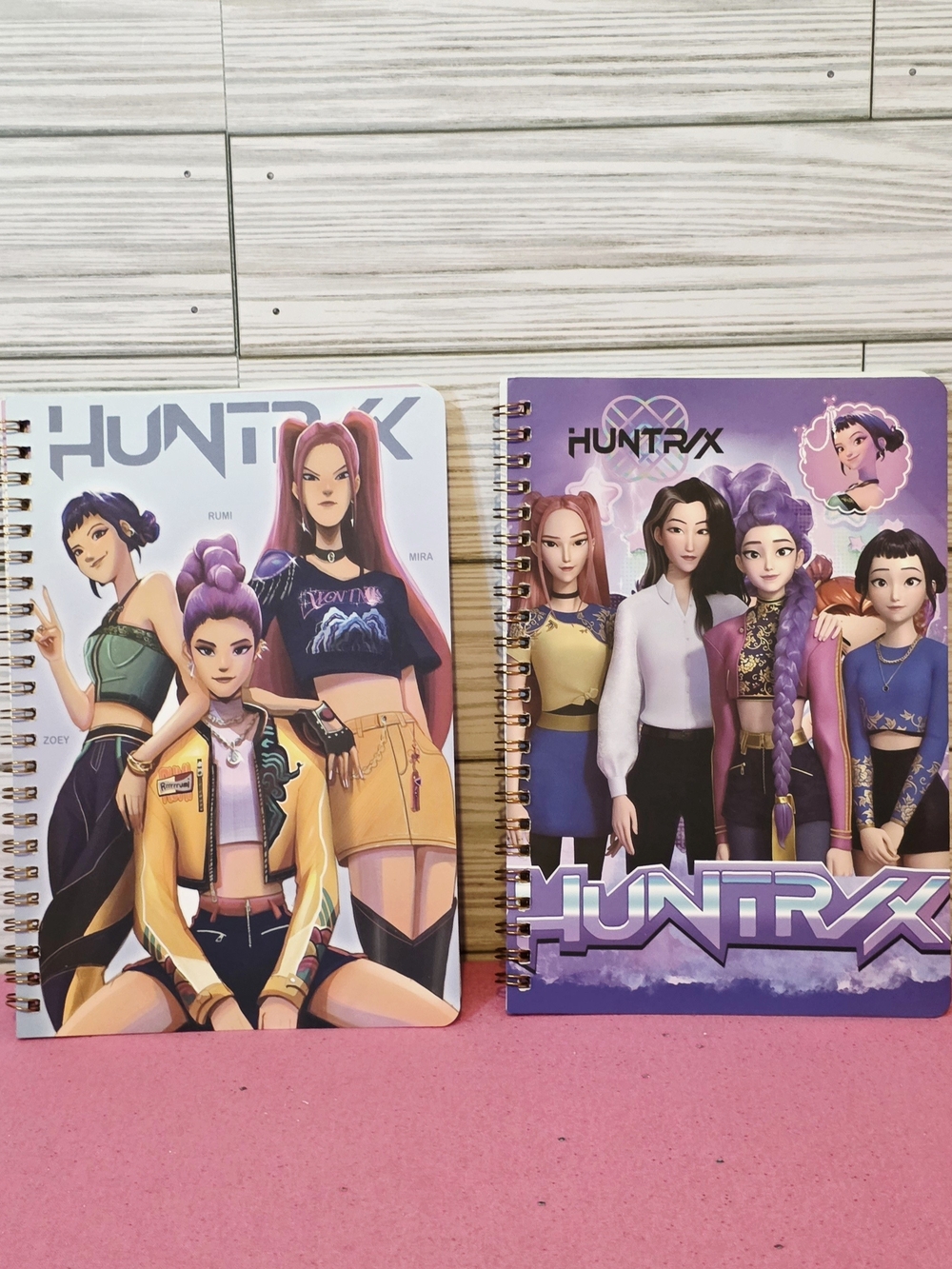 2pc Set of KPop Demon Hunters Huntrix Girls Spiral Notebooks